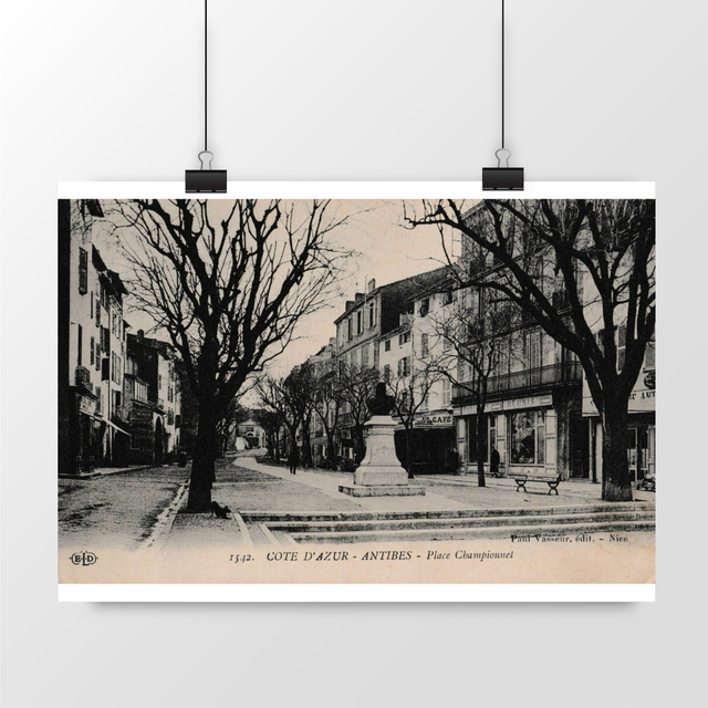 Image front Affiche ANTIBES - Place Championnet 1914