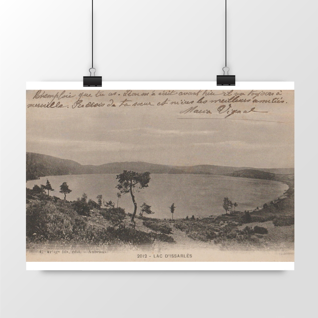 Image front Affiche ISSARLES - Le Lac - 1915