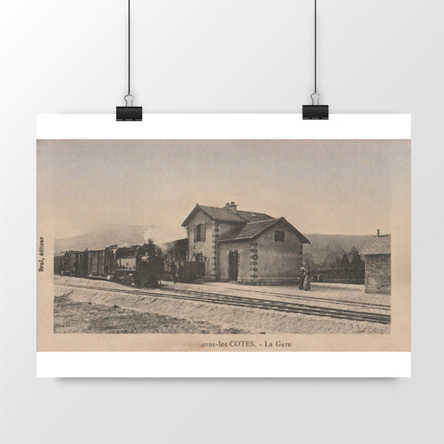 Image front Affiche SAINT-MAURICE-SOUS-LES-COTES - La Gare - 1914