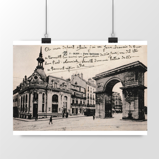 Image front Affiche DIJON - Porte Guillaume - 1916