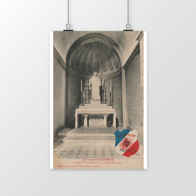 Image front Affiche MONTJOYER - Abbaye d'Aiguebelle - Chapelle de St Bernard - 1915