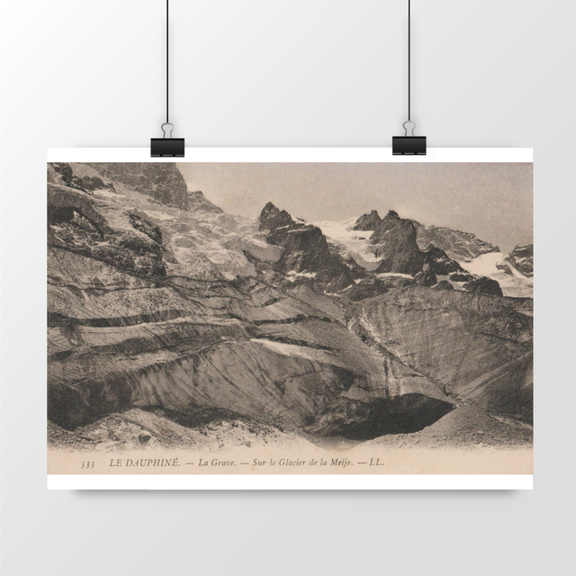 Image front Affiche LA GRAVE - Sur le Glacier de la Meije
