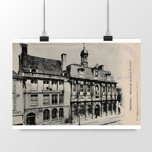 Image front Affiche TROYES - Hôtel de Ville (XVII° siècle) - 1915