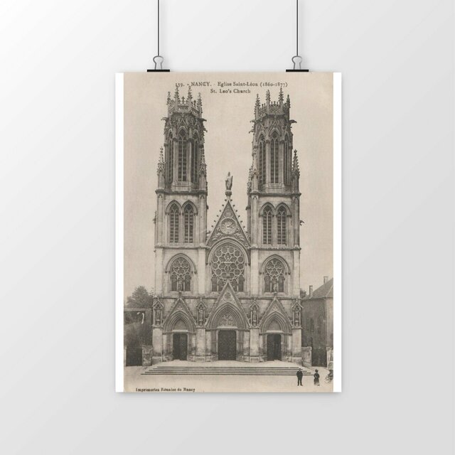 Image front Affiche NANCY - Eglise St Léon - 1919