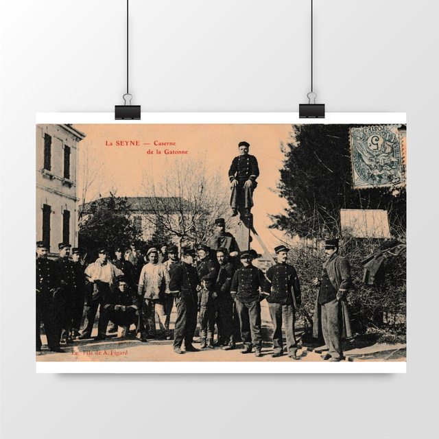 Image front Affiche LA SEYNE-SUR-MER - Caserne de la Gatonne - 1906