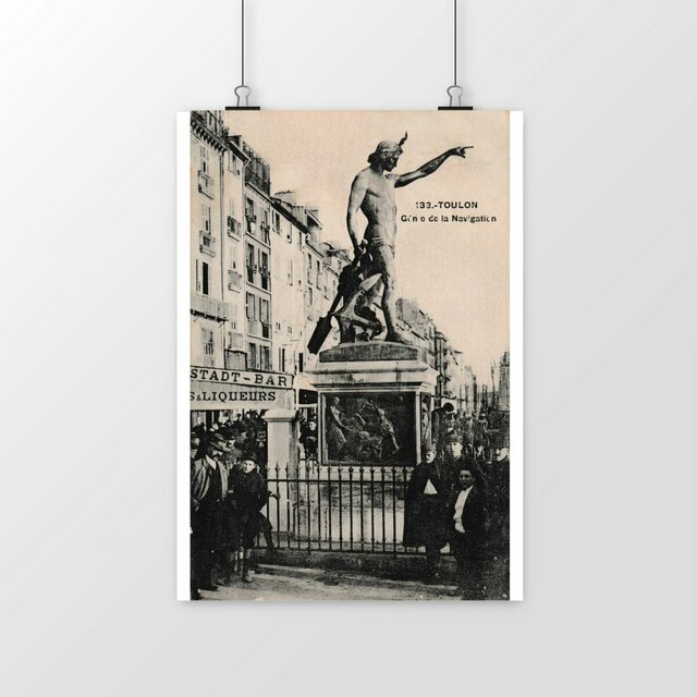 Image front Affiche TOULON - Génie de la Navigation - 1907