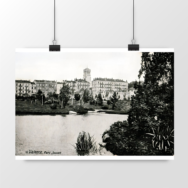 Image front Affiche VALENCE - Parc Jouvet - 1907