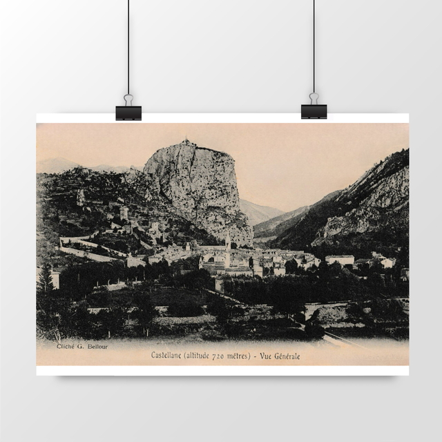 Image front Affiche CASTELLANE - Vue Génarale