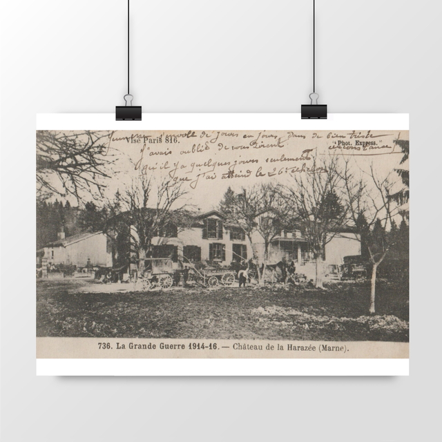 Image front Affiche VIENNE-LE-CHATEAU - Château de la Harazée - 1916