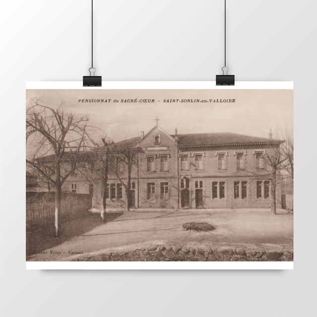Image front Affiche SAINT-SORLIN-EN-VALLOIRE - Pensionnat du Sacré-Coeur - 1940