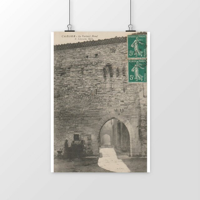 Image front Affiche CAROMB - Le Portail Neuf - 1911