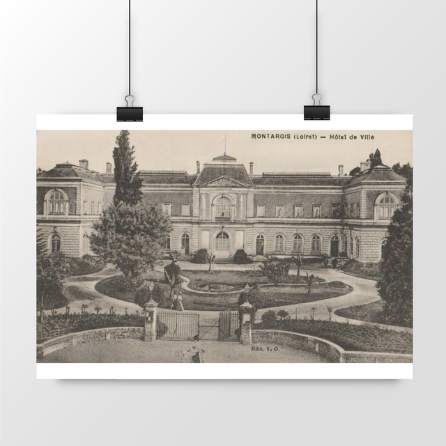 Image front Affiche MONTARGIS - Hôtel de Ville - 1916