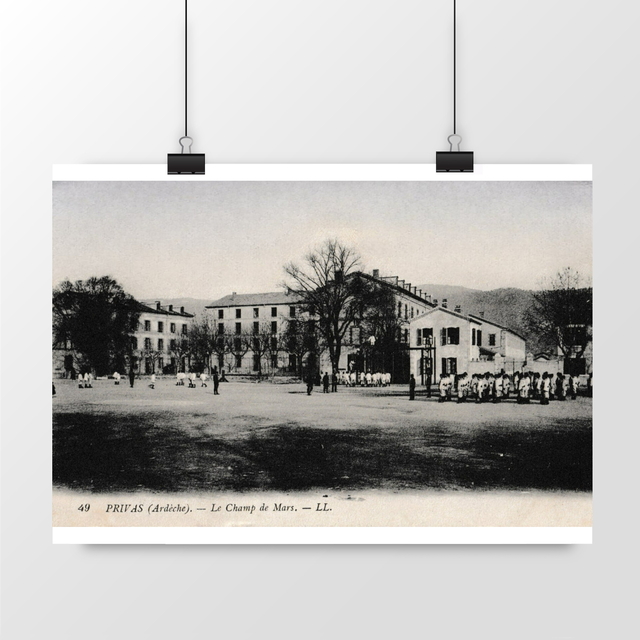 Image front Affiche PRIVAS - Le Champ de Mars - 1915