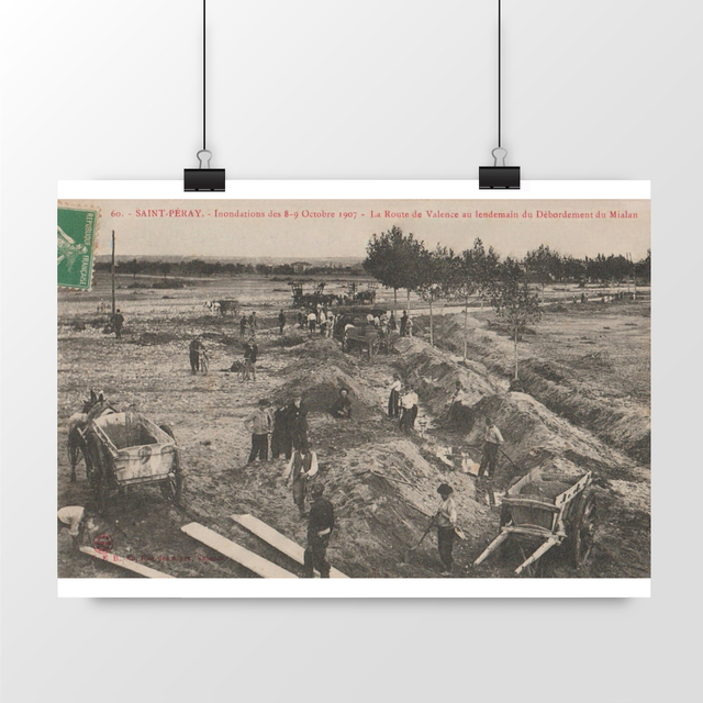 Image front Affiche SAINT-PERAY - Inondations du 8-9 Octobre 1907 - 1913