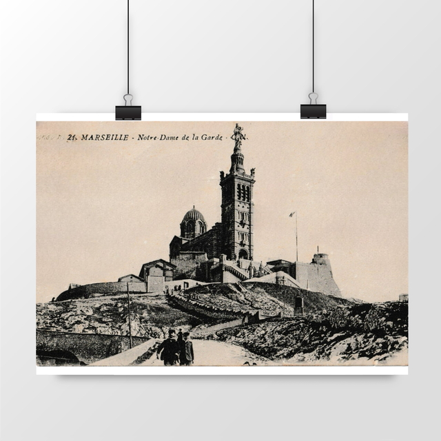 Image front Affiche MARSEILLE - Notre Dame de la Garde - 1913