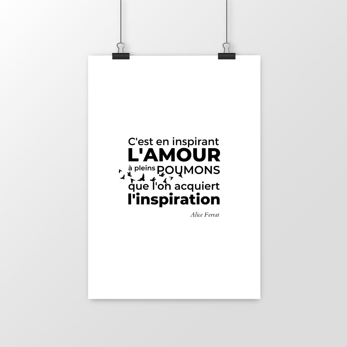 Image front Affiche : C'est en inspirant l'Amour...