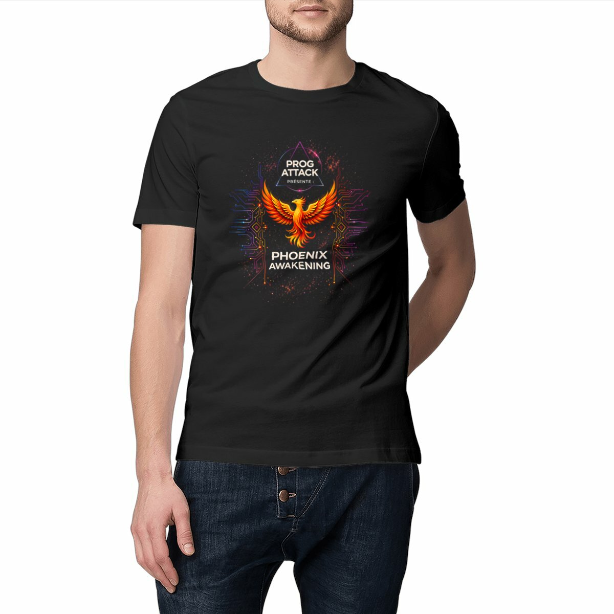 T-Shirt Prog Attack - Homme (Phoenix)