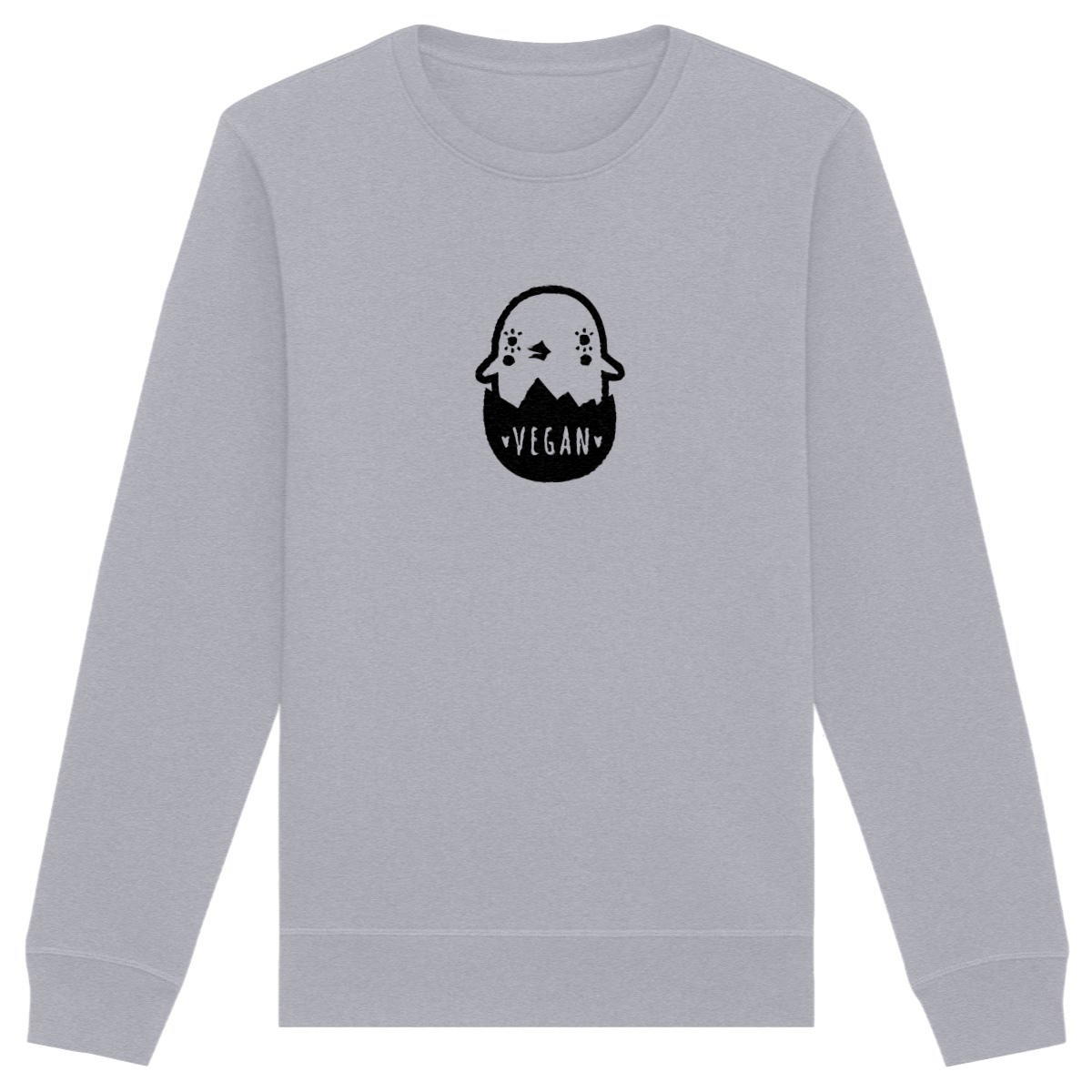 Image back Sweatshirt - Motif poussin vegan (centré)