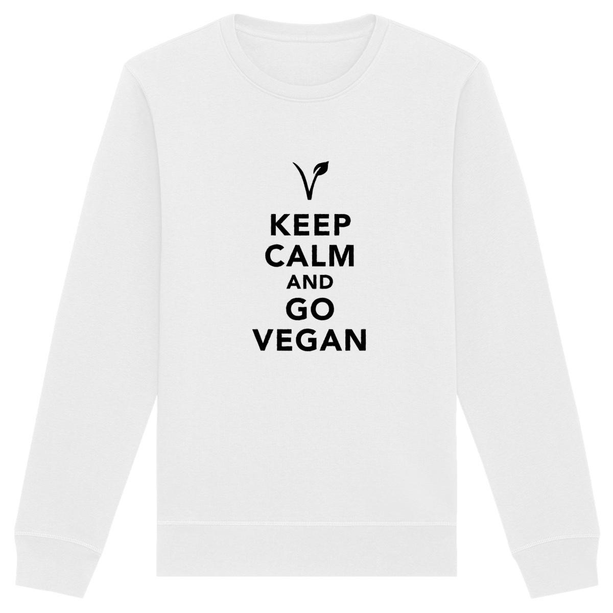 Image front Sweatshirt - Motif KEEP CALM AND GO VEGAN