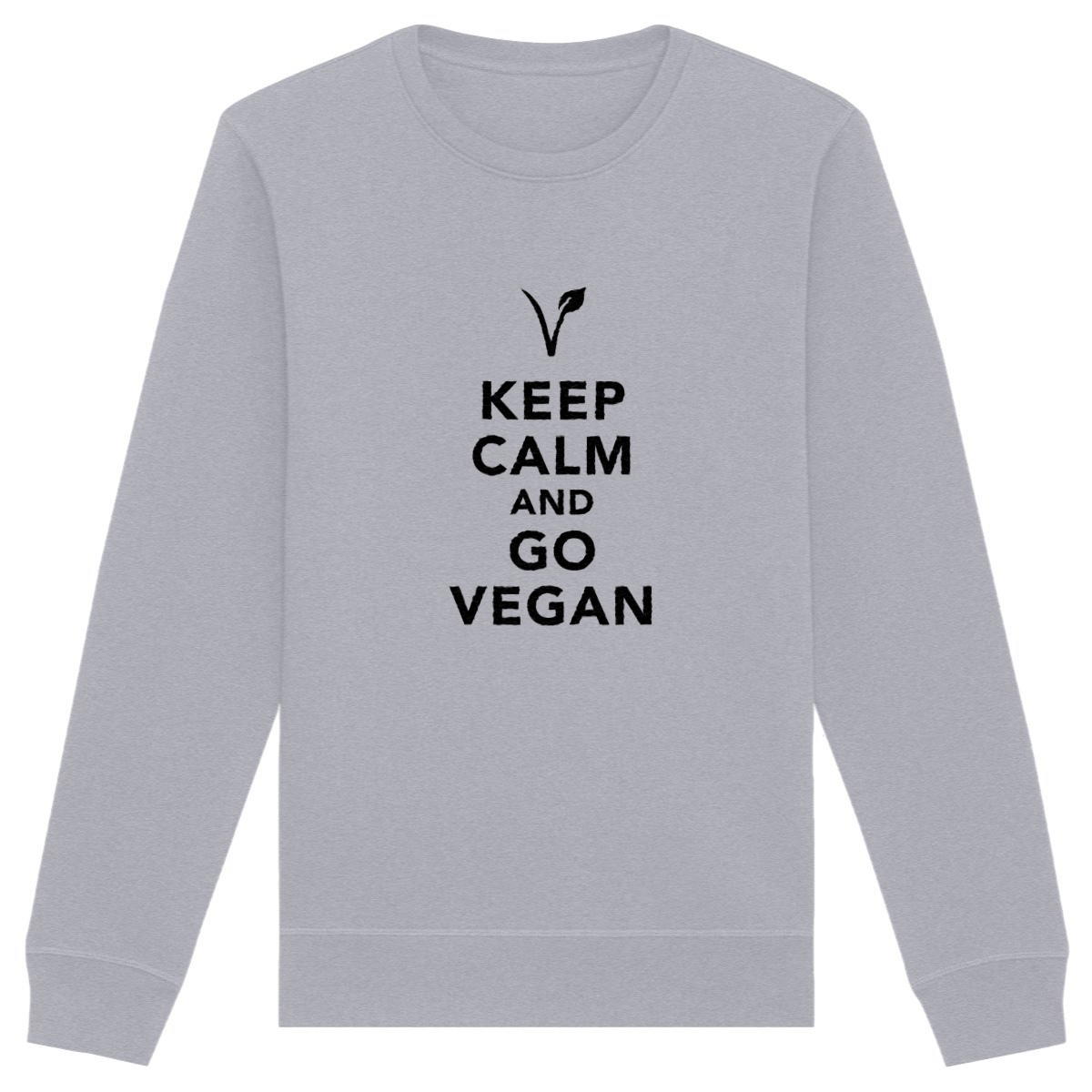 Image back Sweatshirt - Motif KEEP CALM AND GO VEGAN
