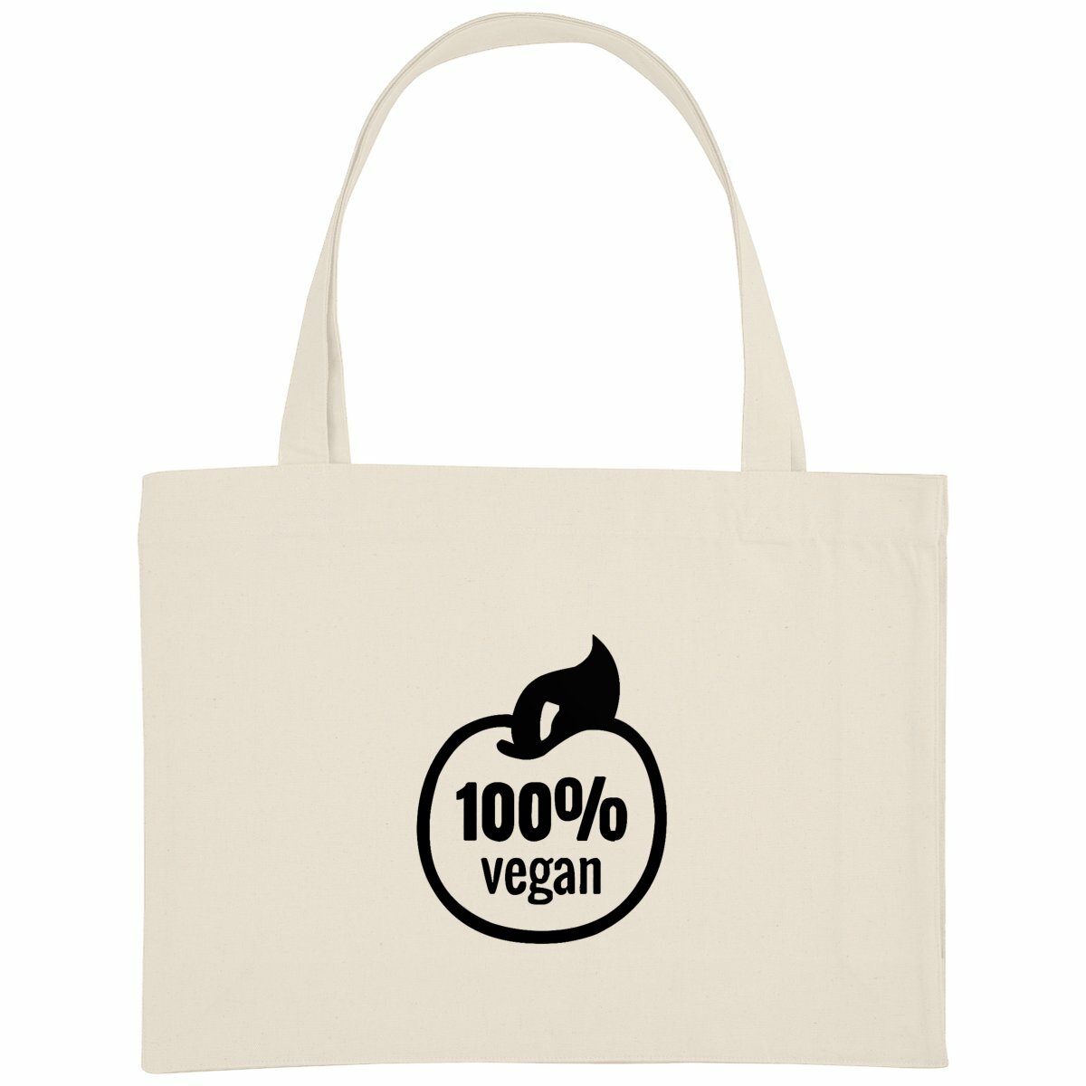 Image back Sac de courses - Motif 100% vegan (tomate)