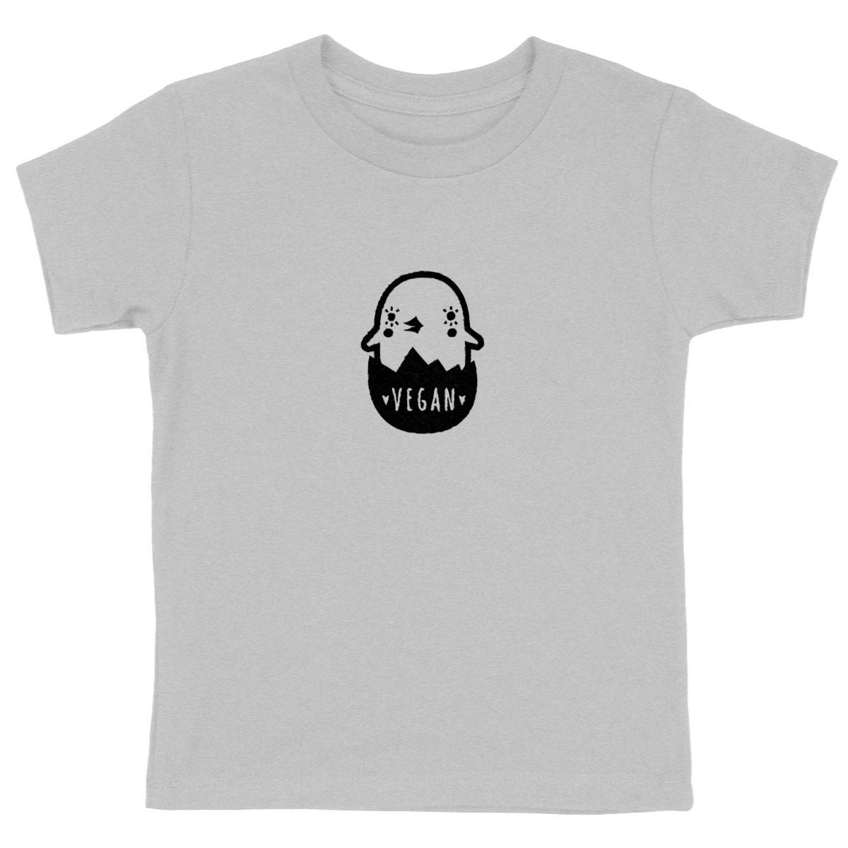Image back T-shirt enfant - Motif poussin vegan (centré)