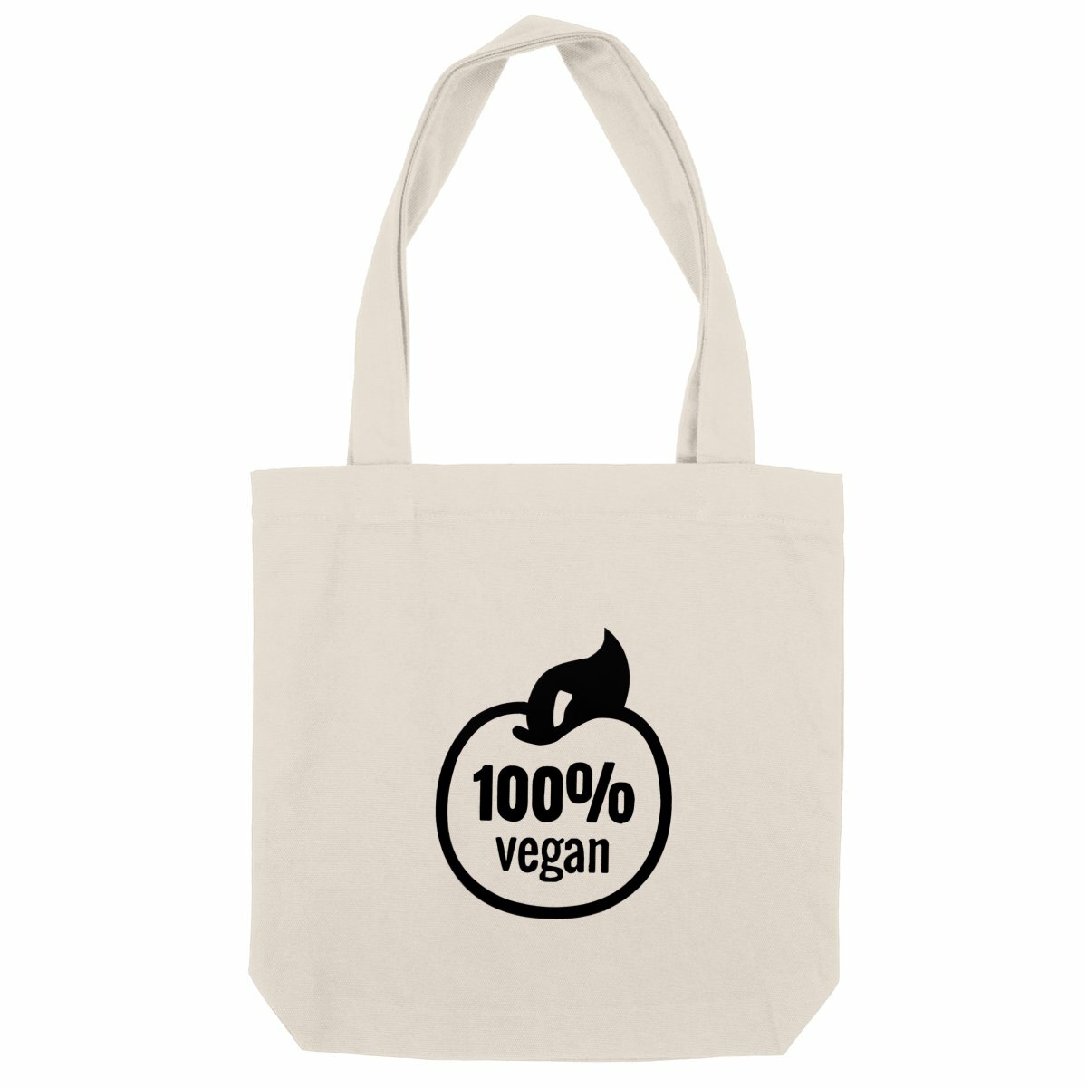 Image front Totebag - Motif 100% vegan (tomate)