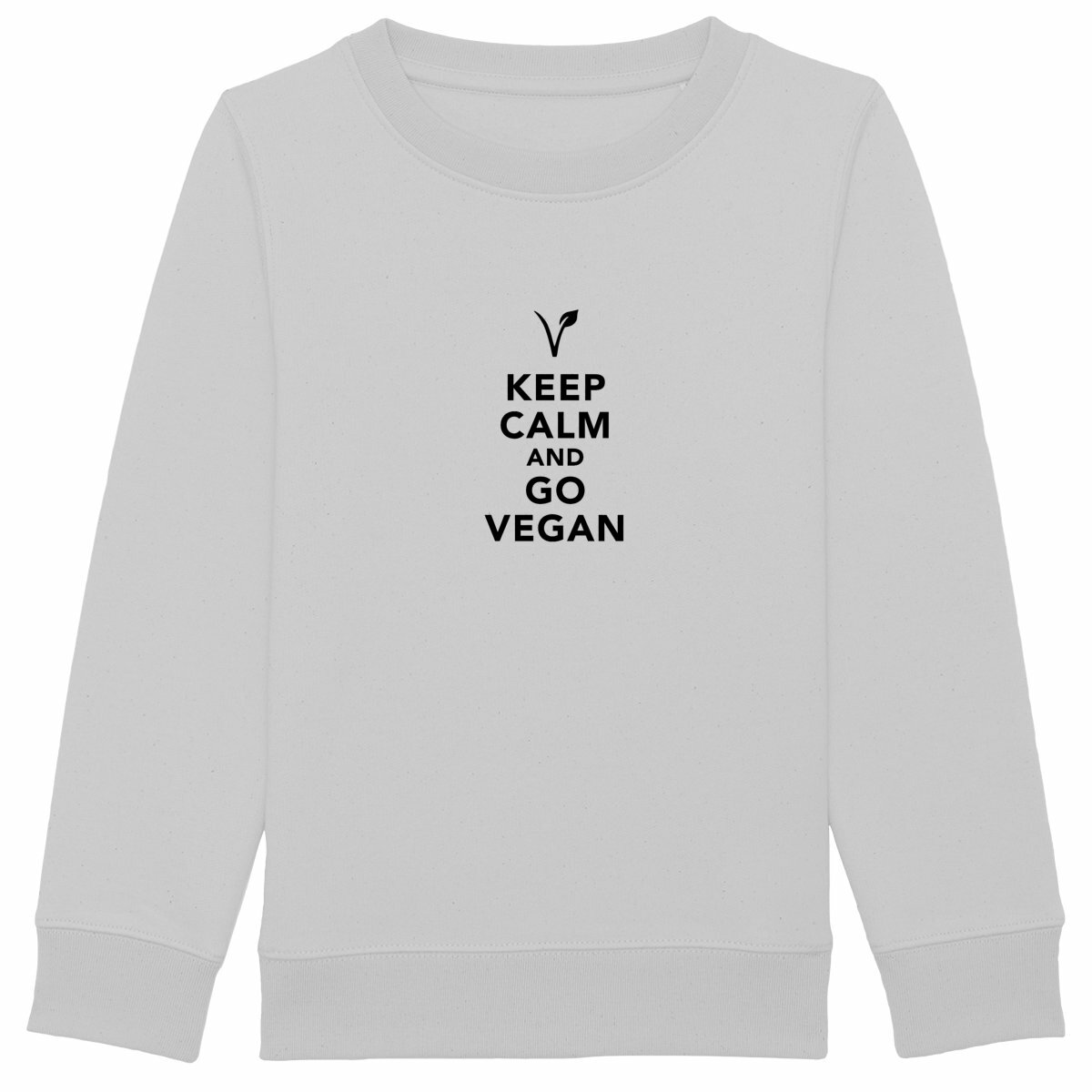 Image back Sweatshirt enfant - Motif KEEP CALM AND GO VEGAN