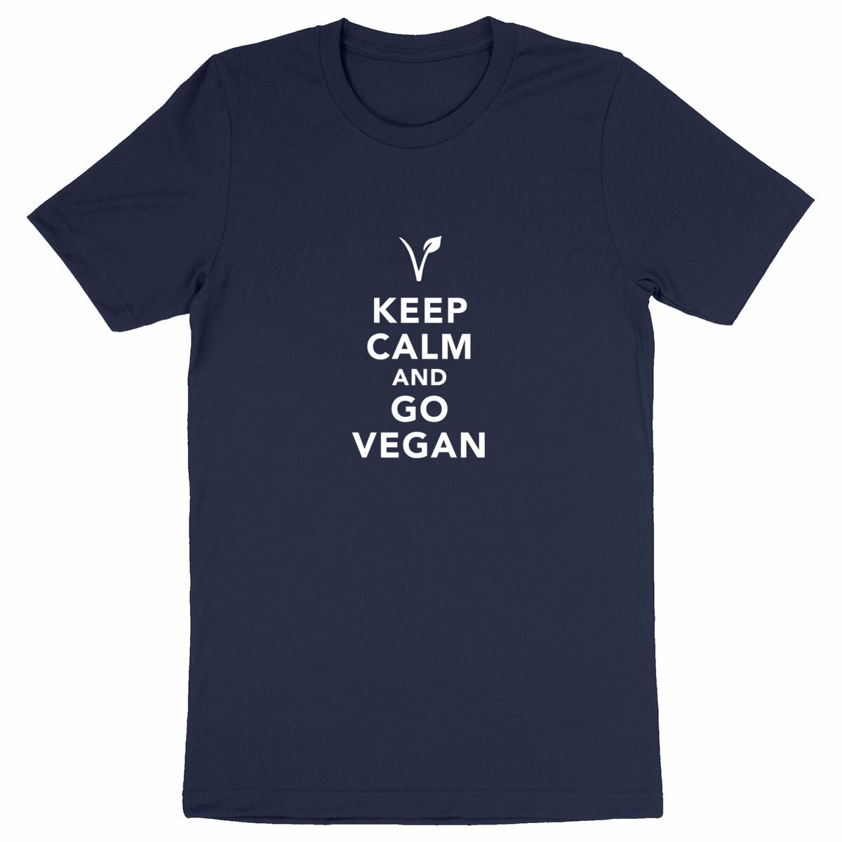 Image back T-shirt - Motif KEEP CALM AND GO VEGAN 