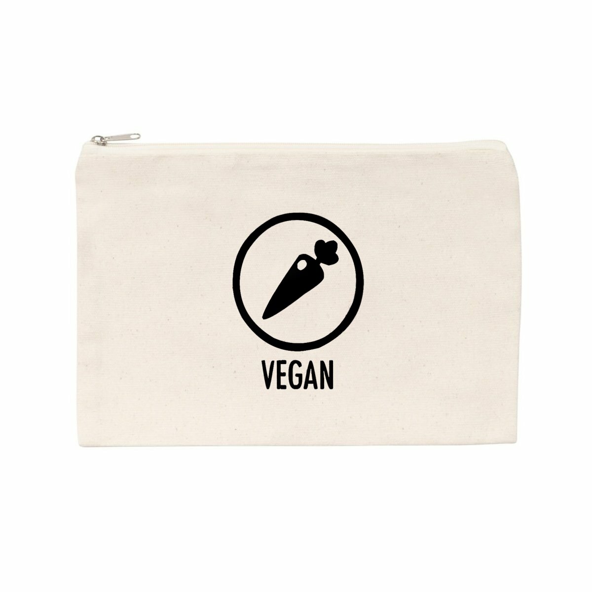 Image front Pochette / Trousse - Motif vegan (carotte)