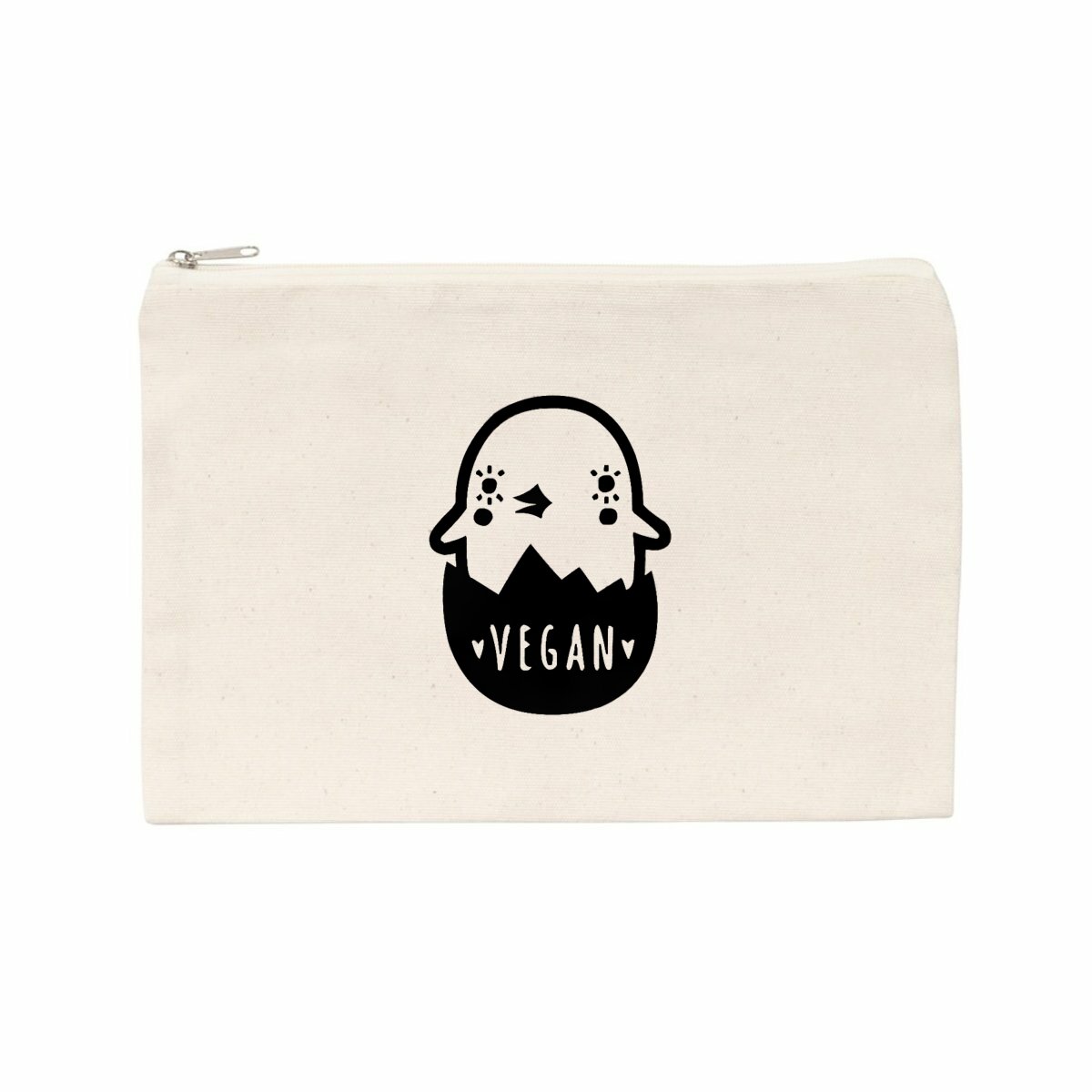 Image front Pochette / Trousse - Motif poussin vegan