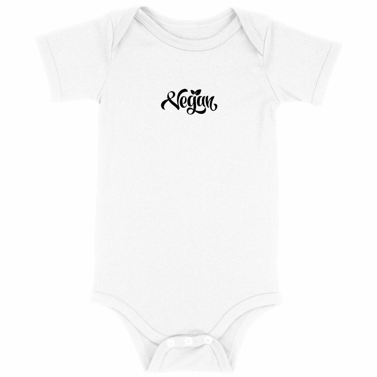 Image back Body bébé - Motif vegan (centré)
