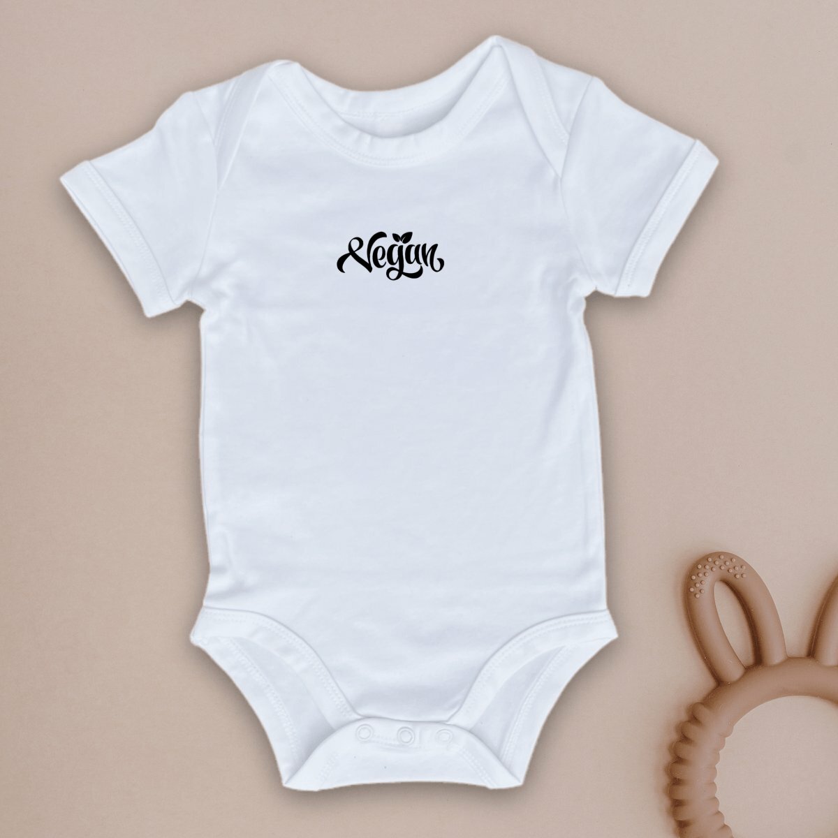 Image front Body bébé - Motif vegan (centré)