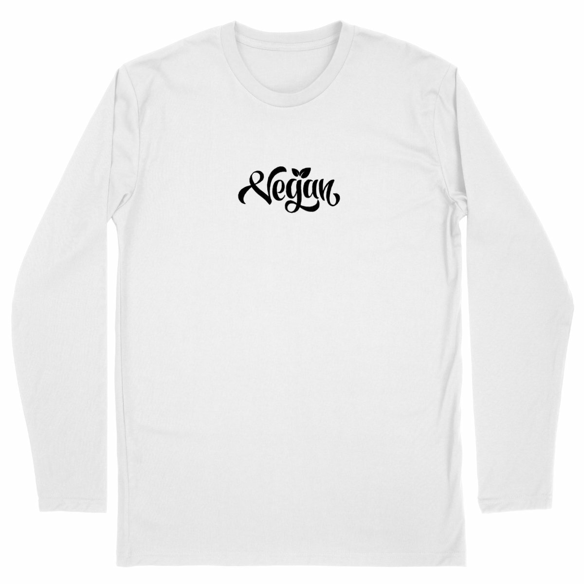 Image front T-shirt manches longues - Motif vegan (centré)