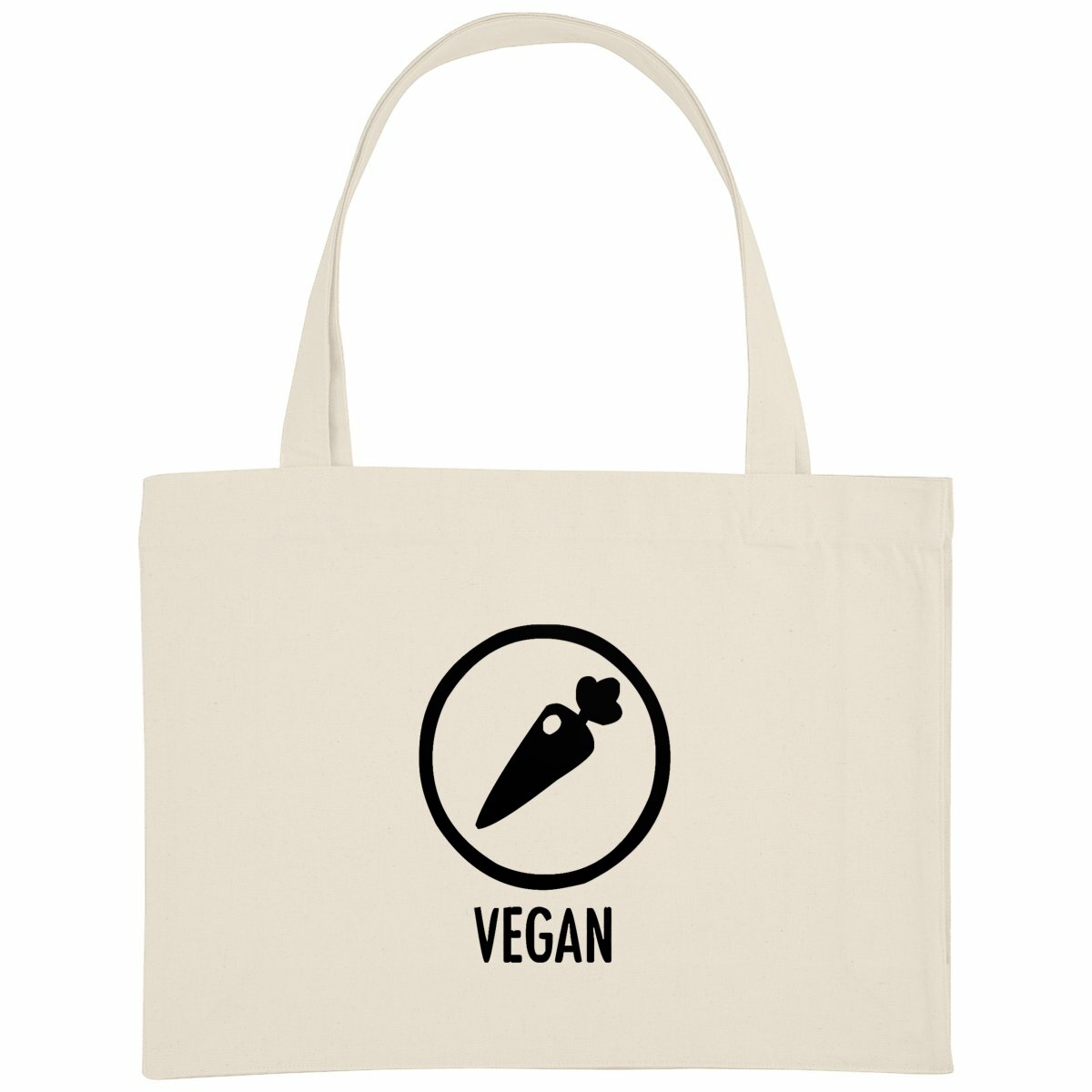 Image back Sac de courses - Motif vegan (carotte)