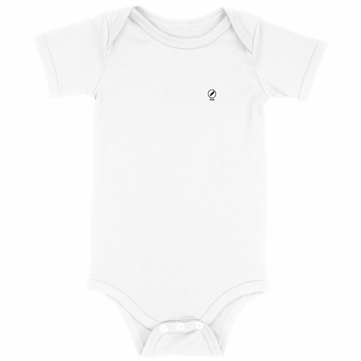 Image back Body bébé - Motif vegan (carotte)