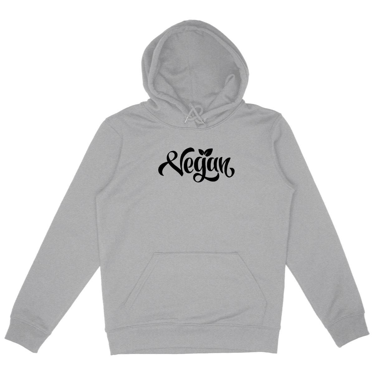 Image back Sweat à capuche - Motif vegan (centré)