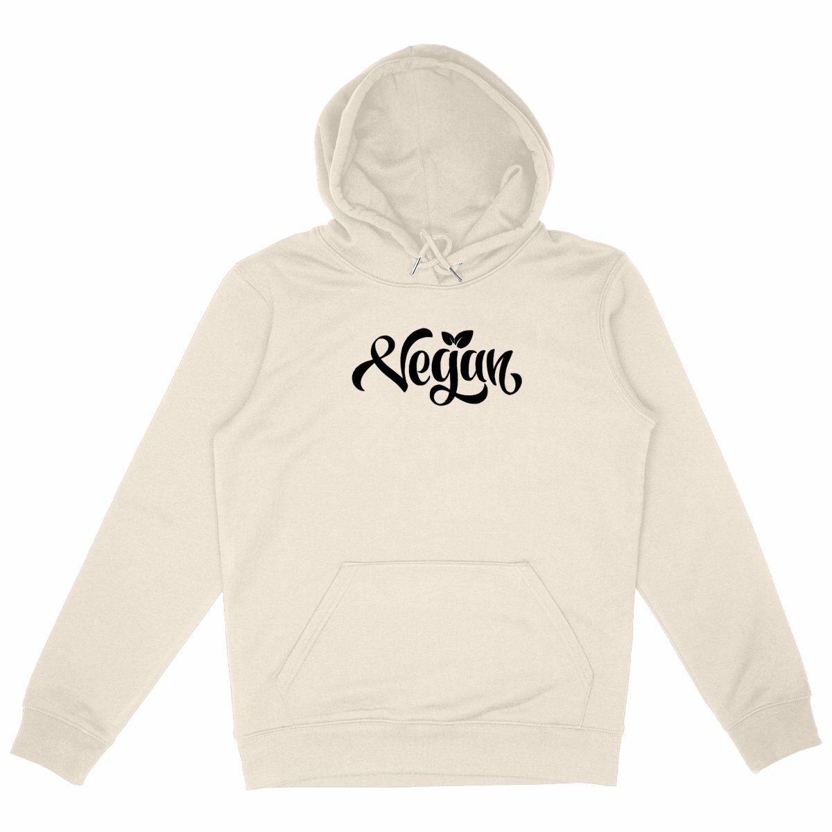 Image front Sweat à capuche - Motif vegan (centré)