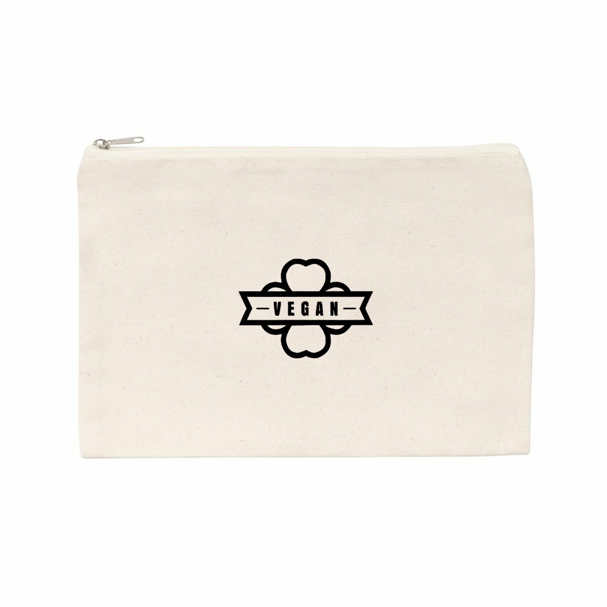 Image front Pochette / Trousse - Motif fleur vegan