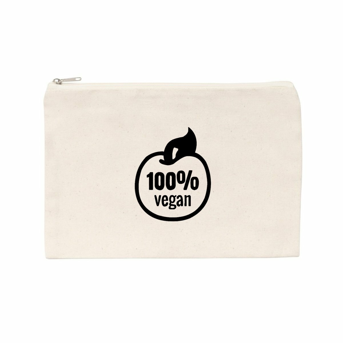 Image front Pochette / Trousse - Motif 100% vegan (tomate)