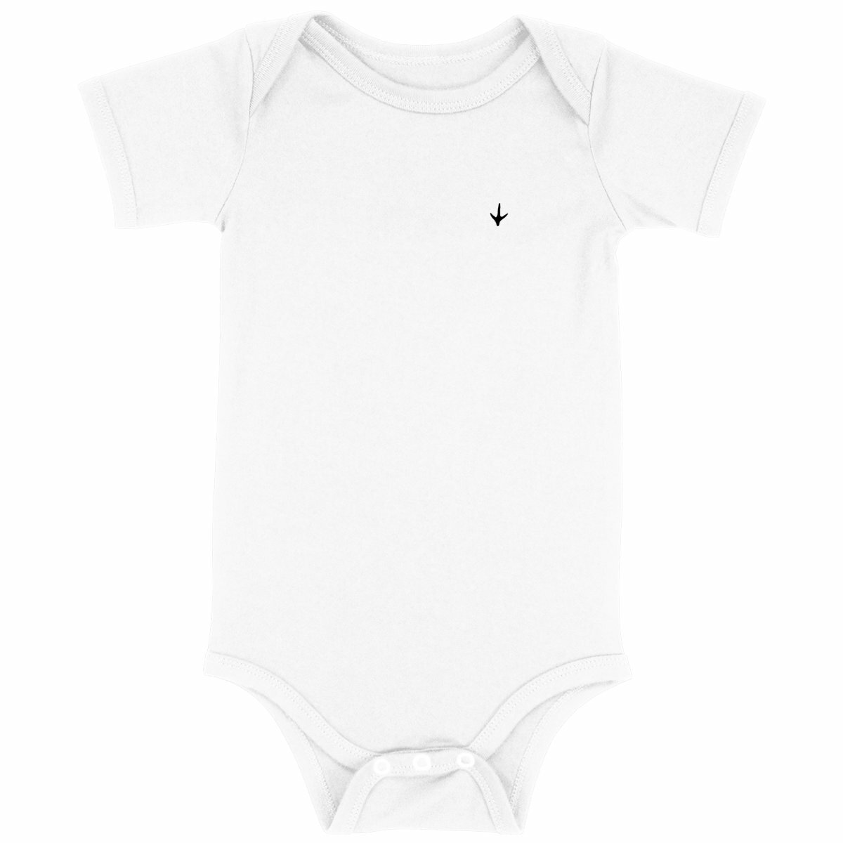 Image back Body bébé - Motif petit pas de poule