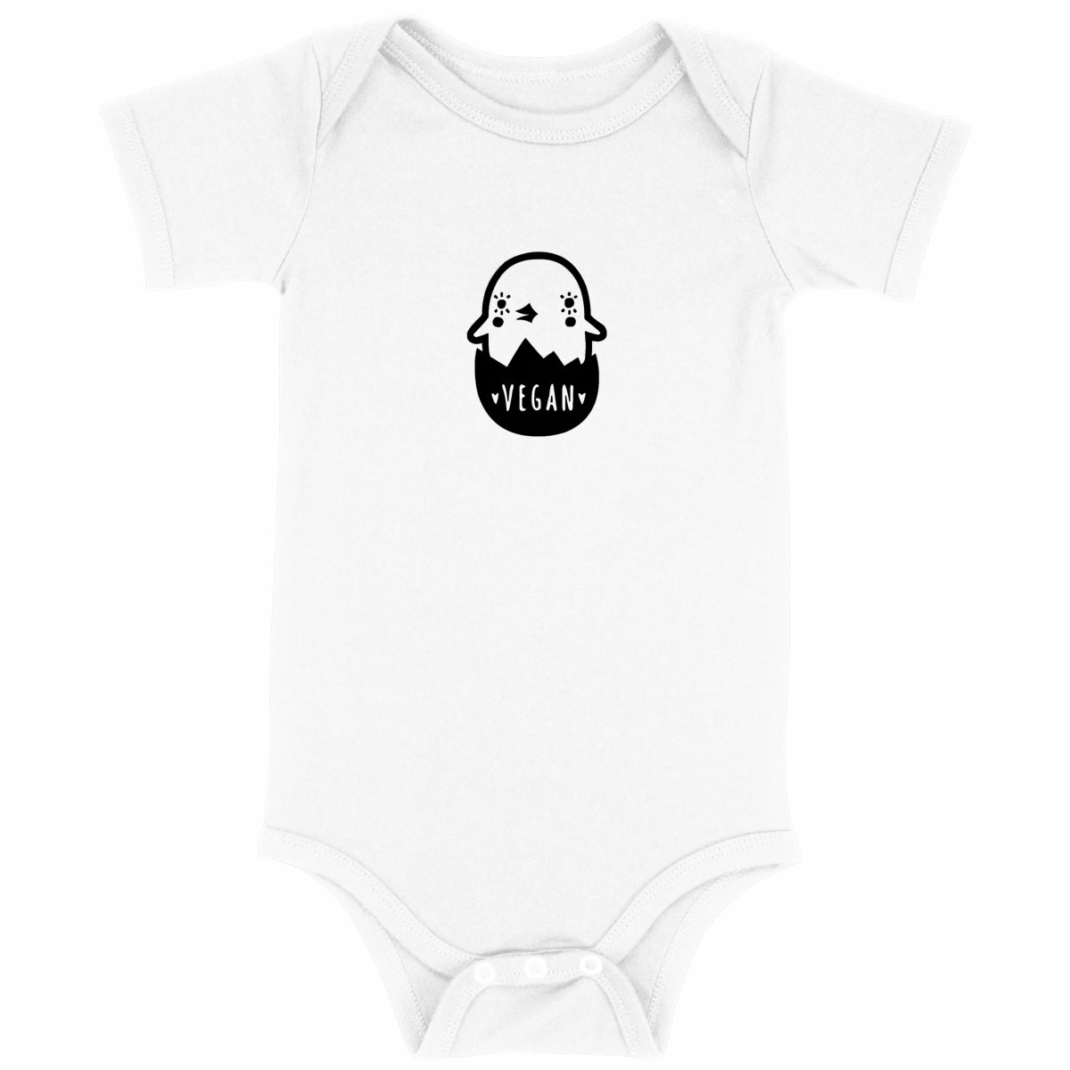 Image back Body bébé - Motif poussin vegan (centré)