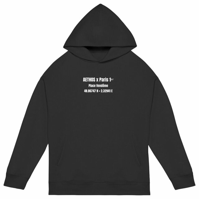 Image front Sweat à capuche Unisexe Oversized Aethos x Paris - Place Vendôme