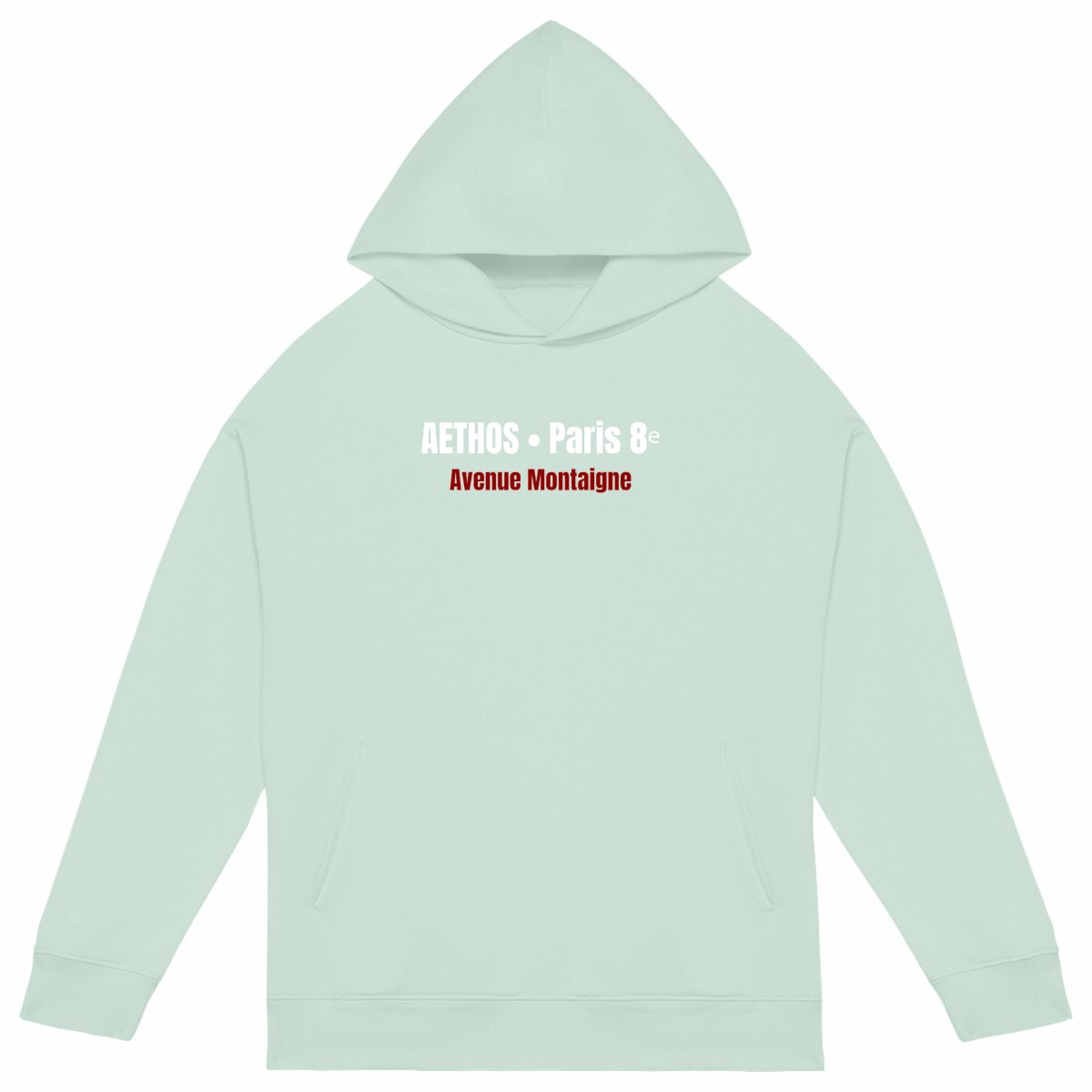 Image back Sweat à capuche Unisexe Oversized Aethos x Paris - Avenue Montaigne