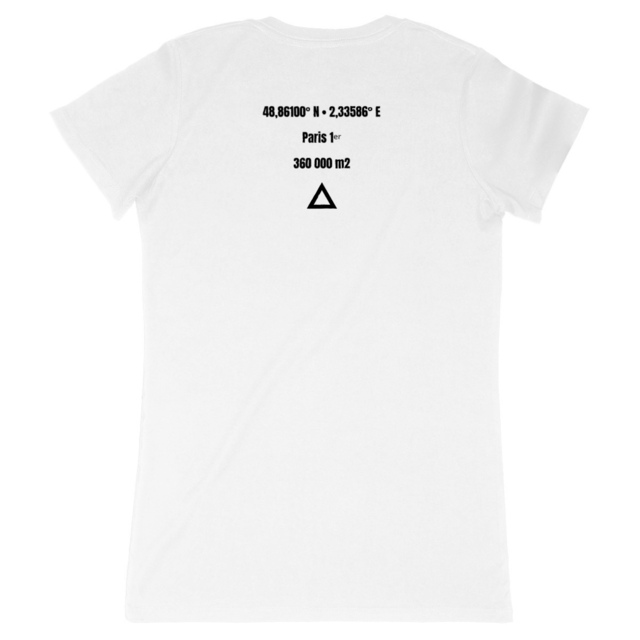 Image back T-shirt Femme Made in France Aethos x Paris - Louvre