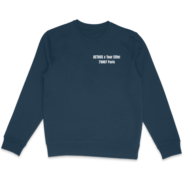 Image back Sweat-shirt Léger Unisexe Aethos x Paris - Tour Eiffel