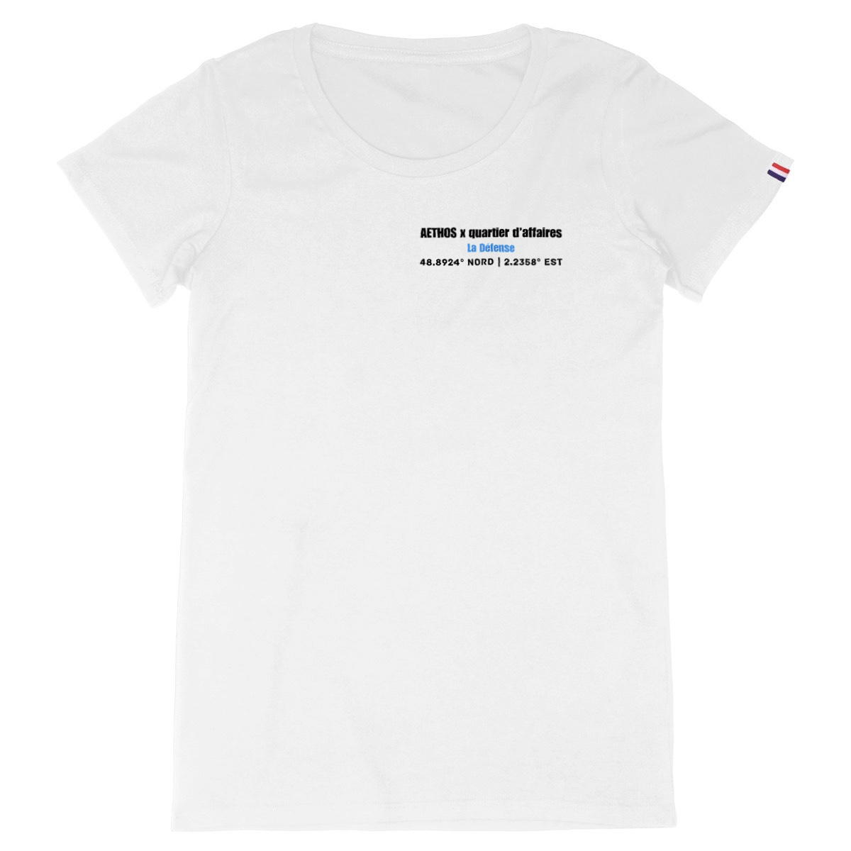 Image front T-shirt Femme Made in France Aethos - La Défense