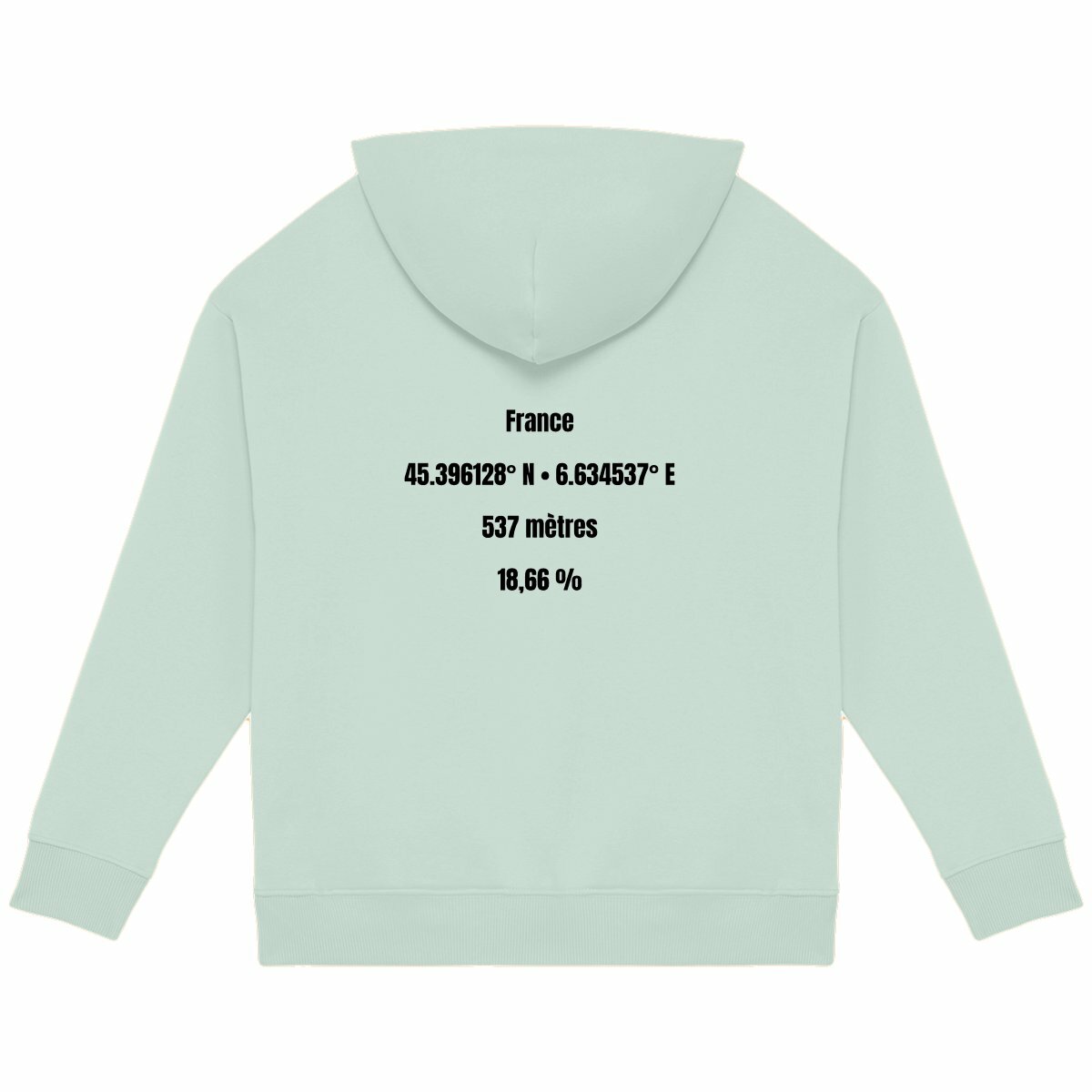 Image back Sweat à capuche Unisexe Oversized Aethos x prestige Courchevellois 