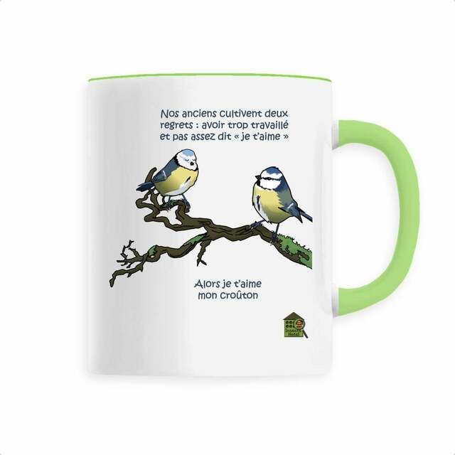 Image back Mug céramique personnalisable - "Je t'aime"