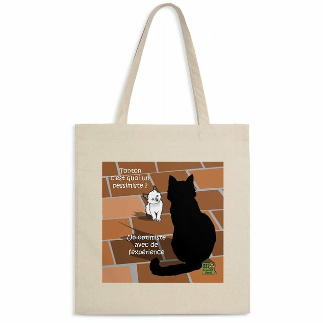 Image back Totebag léger - "Le poids de l'expérience"